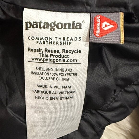 Women's Patagonia Black Nano Puff Puffer Jacket Size Small - Picture 7 of 8